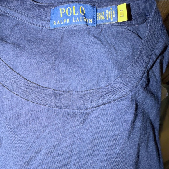 Polo by Ralph Lauren Polo Bear Big and Tall navy blue Tee - Picture 4 of 4